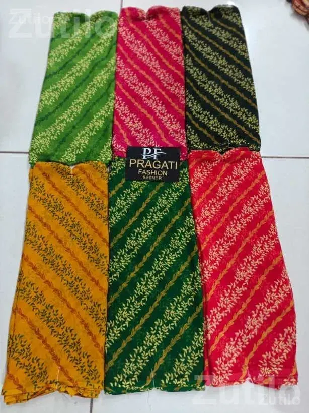 Printed Dress Material Fabric 5.5 Meter - મહિલાઓના કપડા - મુળી - Image 2