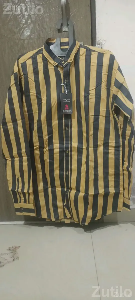Men's Full Sleeve Striped Cotton Shirt - પુરુષોના કપડા - સુરત શહેર - Image 3