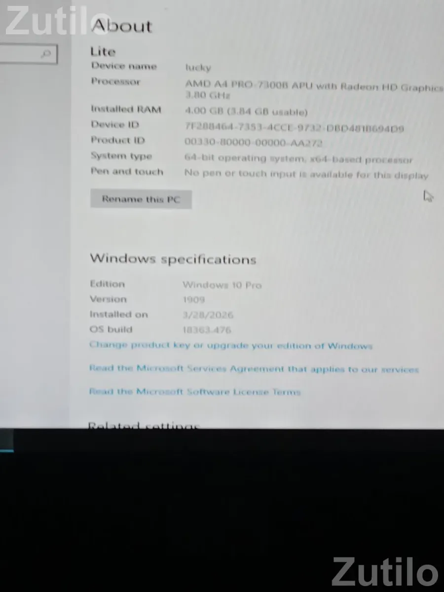 Acer full computer set 4gb DDR3 ram 128 gb SSD processor and a4 elite -7300 - લેપટોપ અને કમ્પ્યુટર - અમદાવાદ શહેર - Image 2