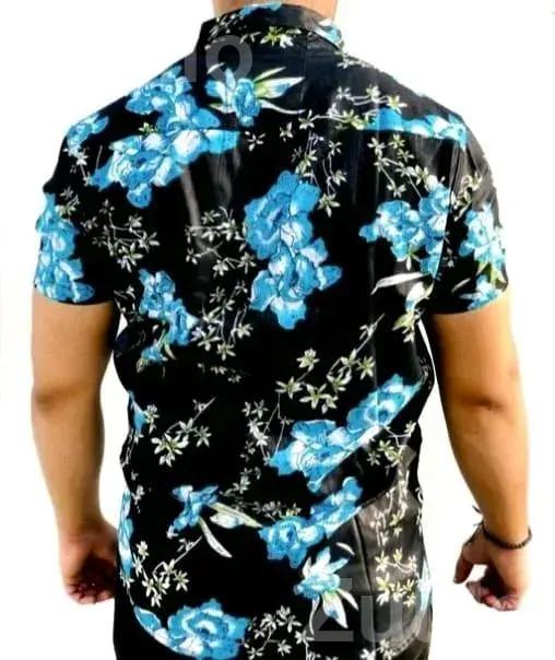 Men's Rayon Floral Short Sleeve Shirt - પુરુષોના કપડા - મુન્દ્રા - Image 4
