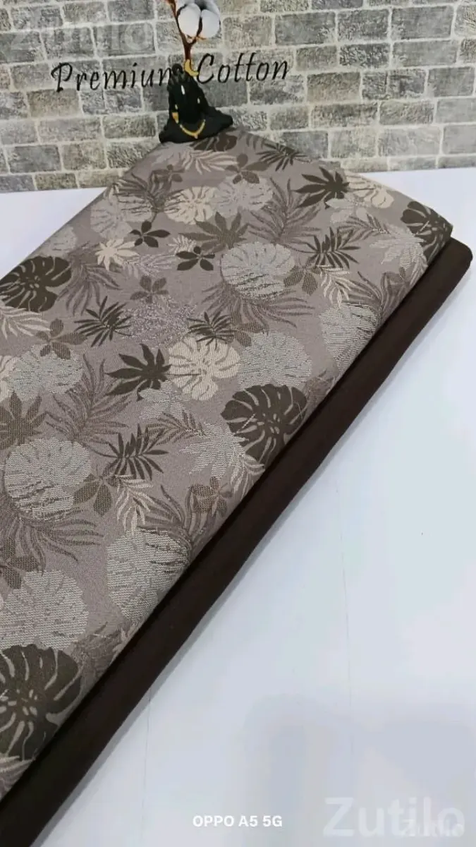 Cotton Pant Shirt Fabric Set - Men's Wear - Gadhada - Image 3