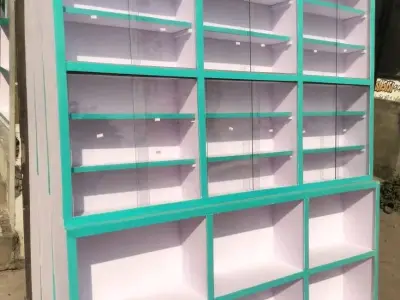 Display Counter Cabinet with Glass Shelves
