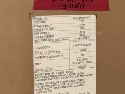 Blue star chest freezer