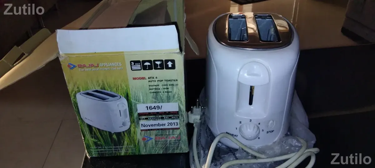 Bajaj auto pop toaster - અન્ય ઘરેલુ ઉપકરણો - અમદાવાદ શહેર - Image 2