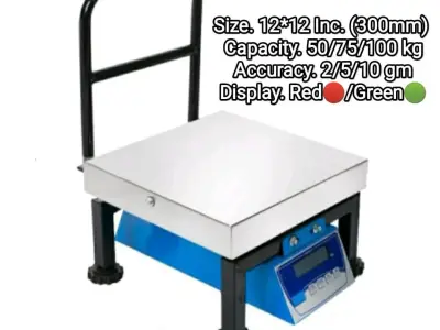 Electronic Platform Weighing Scale 12x12 Inch