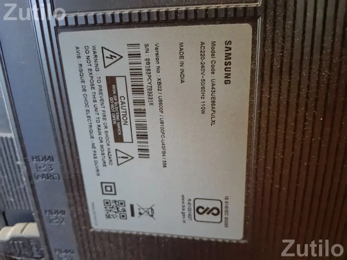 Samsung 43" Crystal 4K Vista UHD TV - ટીવી - અમદાવાદ શહેર - Image 4