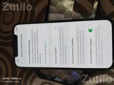 Apple iPhone with 77% Battery Health