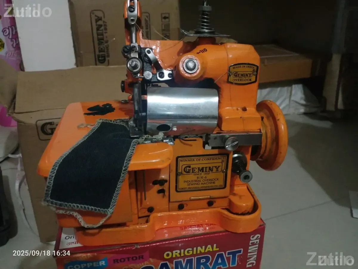 Single Needle and Overlock Sewing Machine - Textile Machinery - Ahmedabad City - Image 2