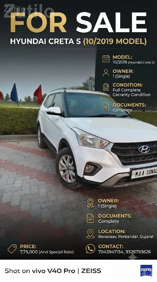 Hyundai Creta S 2019 First Owner Car - Cars - Ranavav - Image 2