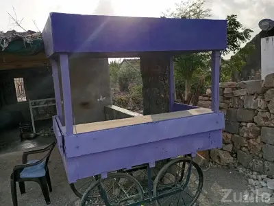 Large Snack Vending Cart with Wheels