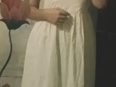 Dress with frill sleeves Dress with frill sleeves