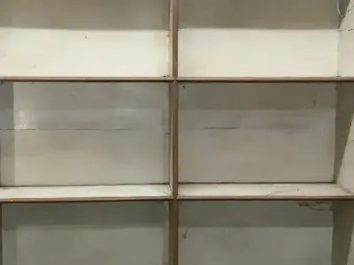 Plywood Wall Storage Rack with 10 Shelves Plywood Wall Storage Rack with 10 Shelves