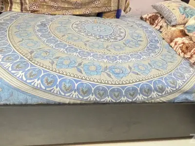 Double bed with matters Double bed with matters