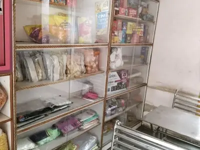 Glass Display Shelves and Shop Counter Set