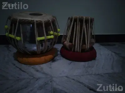 Tabla Pair with Cushions for Practice Tabla Pair with Cushions for Practice