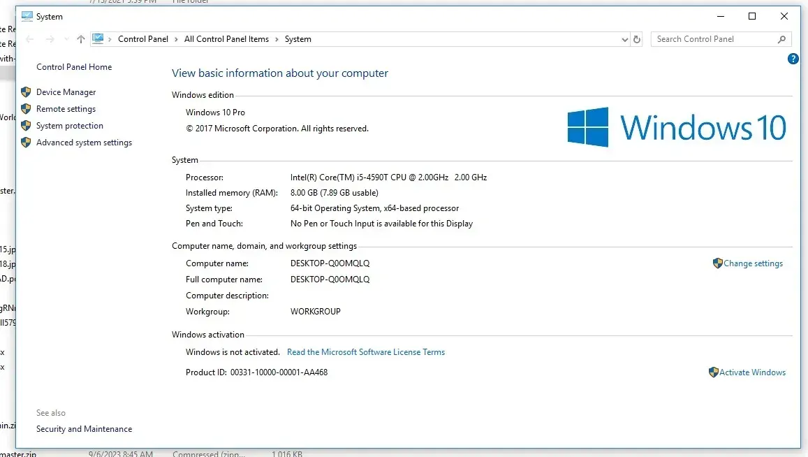 DELL Intel Core i5 4th Gen Desktop | 8GB RAM | 420 ROM | Windows 10 Pro - લેપટોપ અને કમ્પ્યુટર - અમદાવાદ શહેર - Image 4