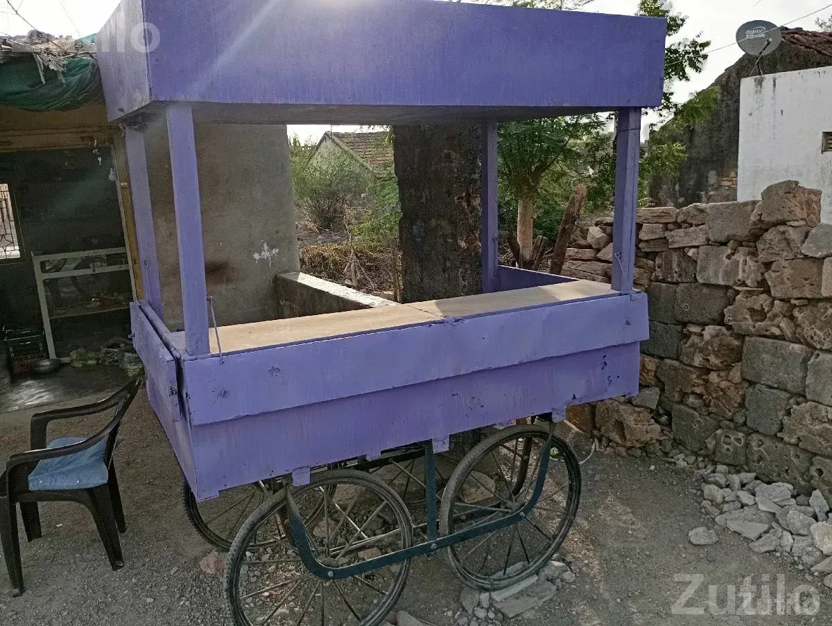 Large Snack Vending Cart with Wheels - અન્ય ઔદ્યોગિક વસ્તુઓ - પોરબંદર - Image 2