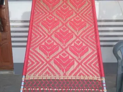 Traditional Woven Khatla Charpai Bed
