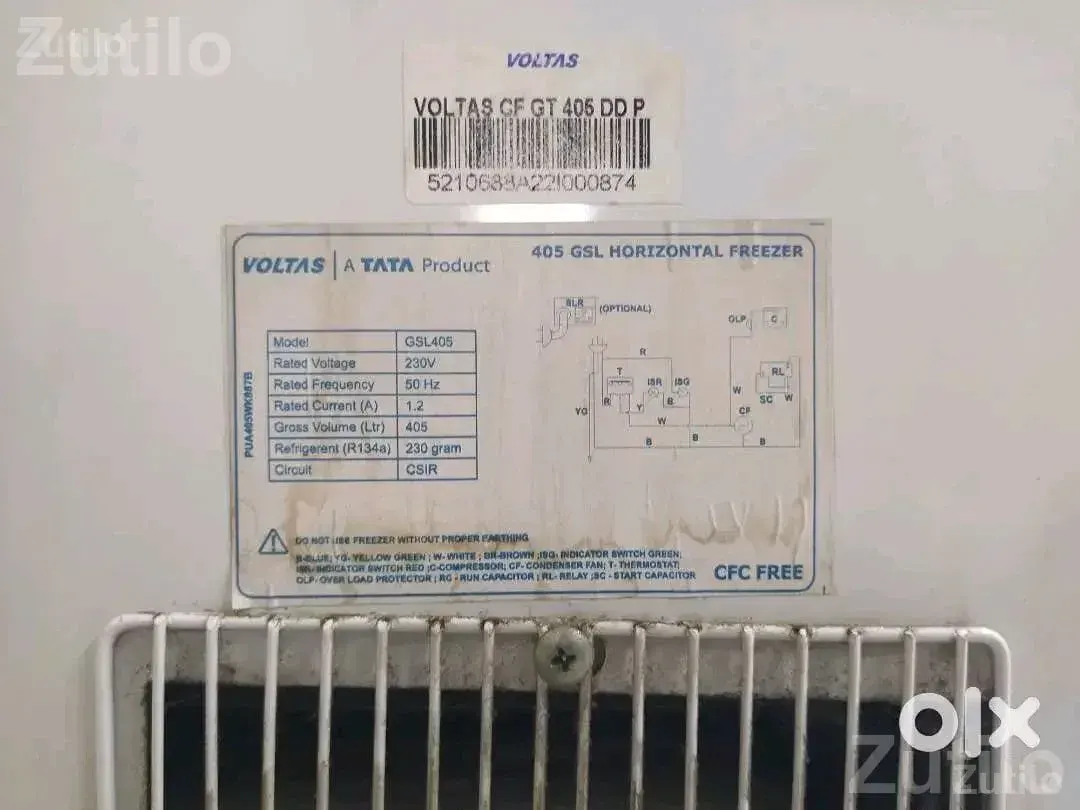 Voltas 405L Glass Top Ice Cream Freezer - Refrigerators - Navsari City - Image 2