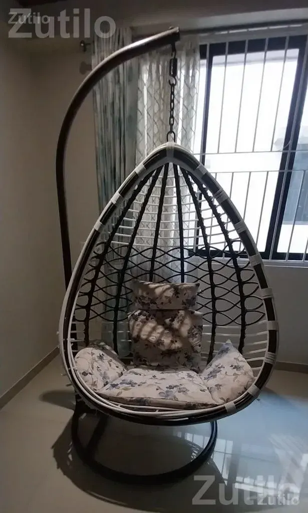 Indoor Hanging Swing Chair with Cushion - Sofa Sets - Junagadh City - Image 2
