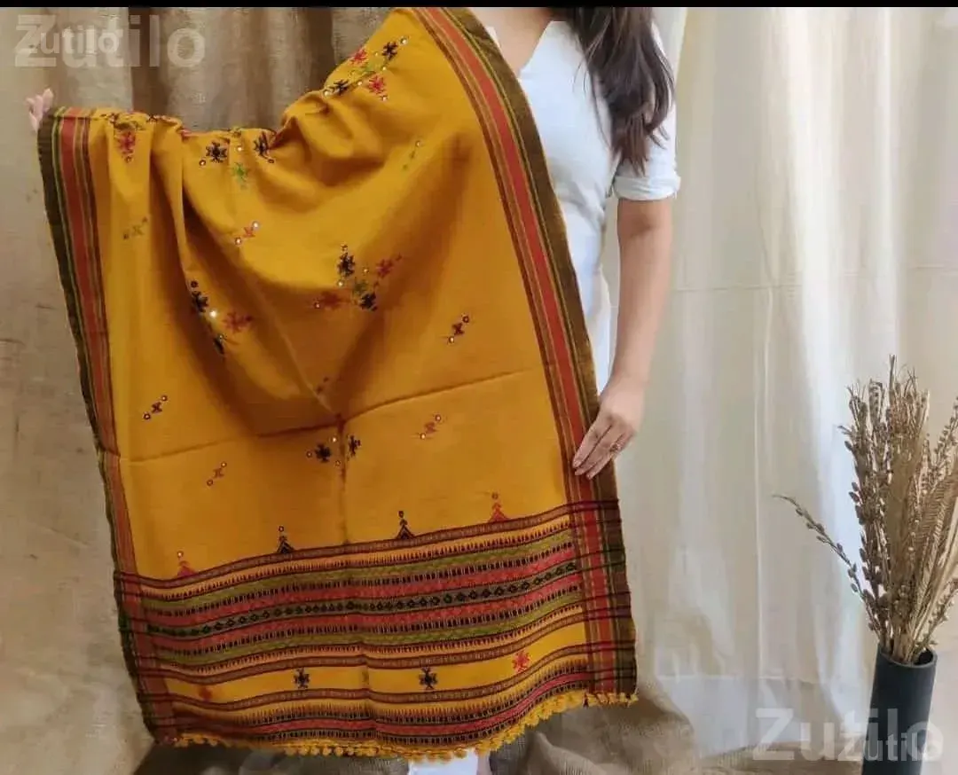 Handmade Kutch Warm Shawl for Women - Women's Wear - Mandvi - Image 5