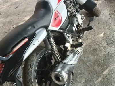Used Commuter Motorcycle White and Red