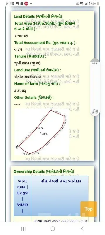 Agricultural Plot in Gajana, Lalpur - જમીન અને પ્લોટ - લાલપુર - Image 1