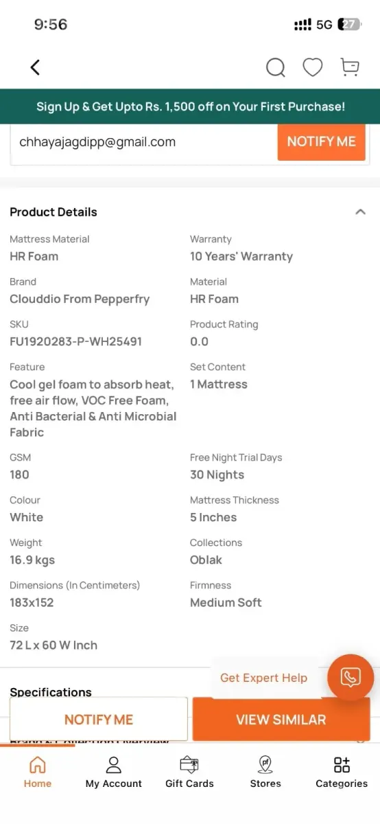 Mattress Queen Size 72*60 - Beds & Mattresses - Vadodara City - Image 3