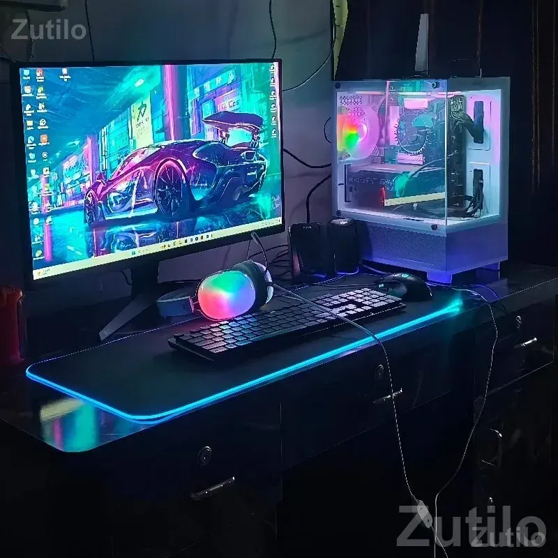 RGB Gaming PC Setup With Monitor - મોબાઇલ ફોન - ખંભાળિયા - Image 1