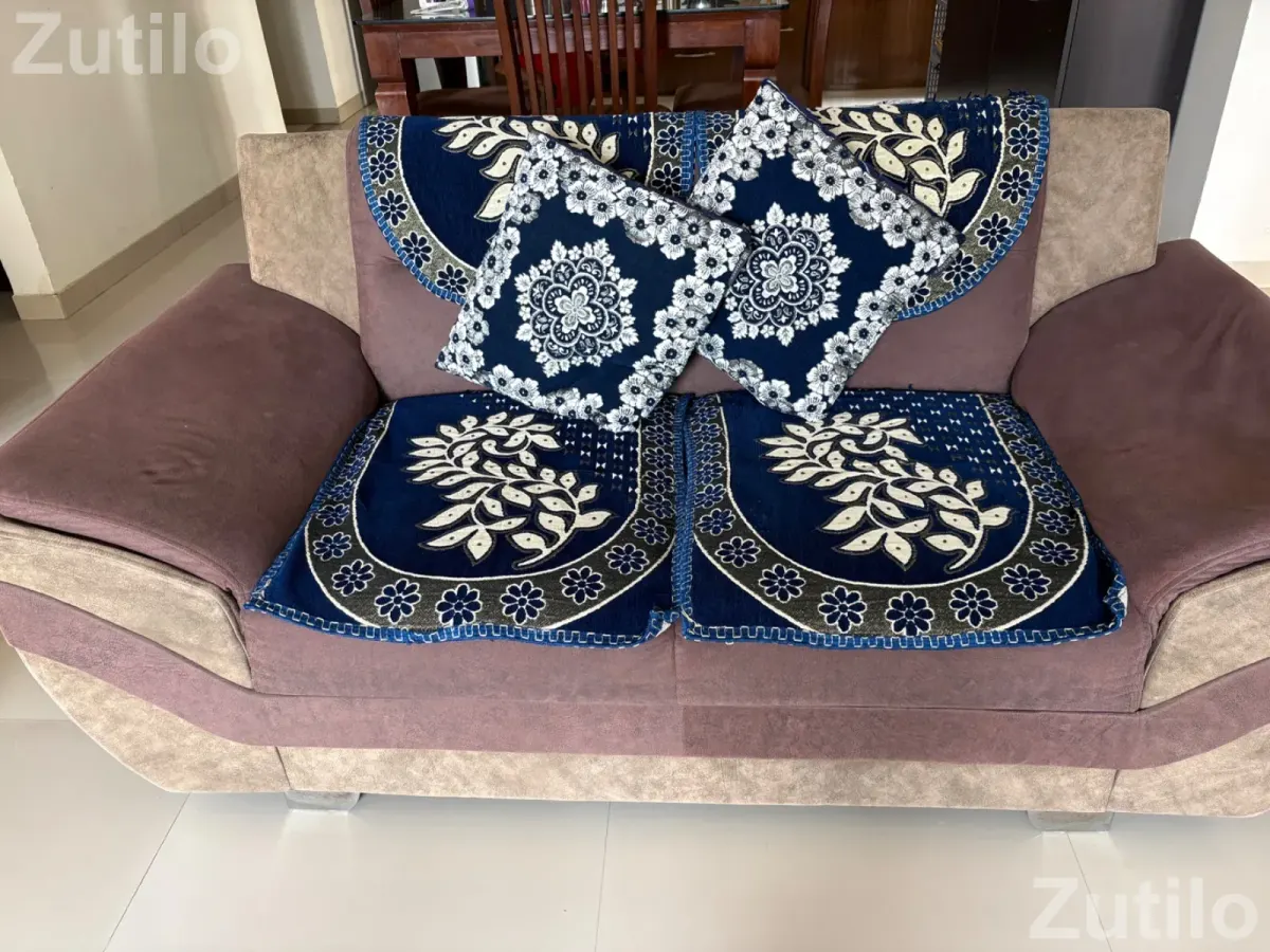 Sofa set 3X2 seater with Glass Top centre table - સોફા સેટ અને કાઉચ - અમદાવાદ શહેર - Image 2