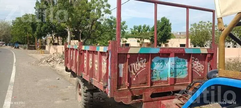 Heavy Duty Tractor Trolley with 2 New Tyres - Auto Parts - Dhandhuka - Image 2