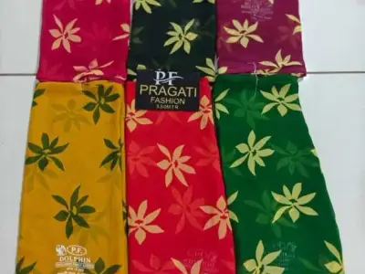 Printed Dress Material Fabric 5.5 Meter Printed Dress Material Fabric 5.5 Meter