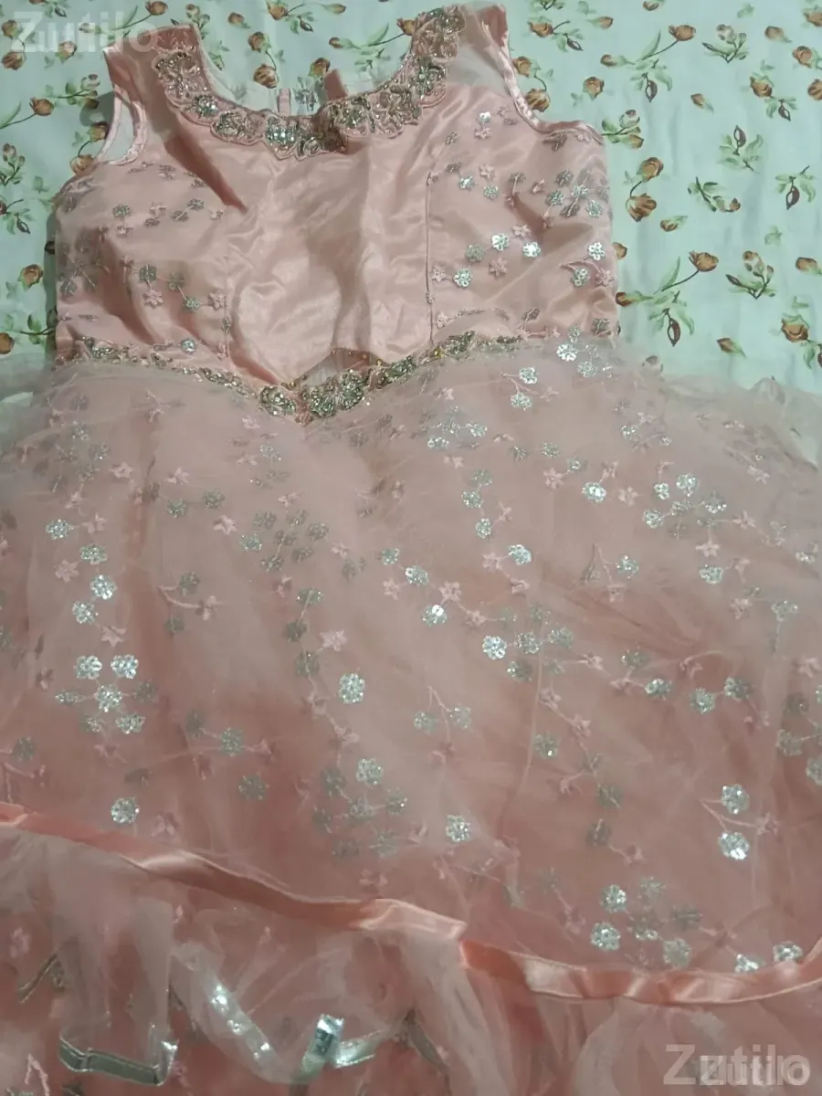 Pink Girls Party Wear Frock Dress - Kids' Wear - Rajkot City - Image 2