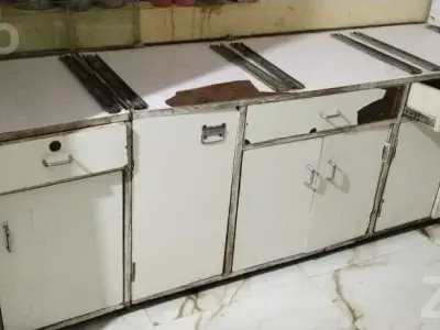 Storage Counter Cabinet with Glass Top Storage Counter Cabinet with Glass Top