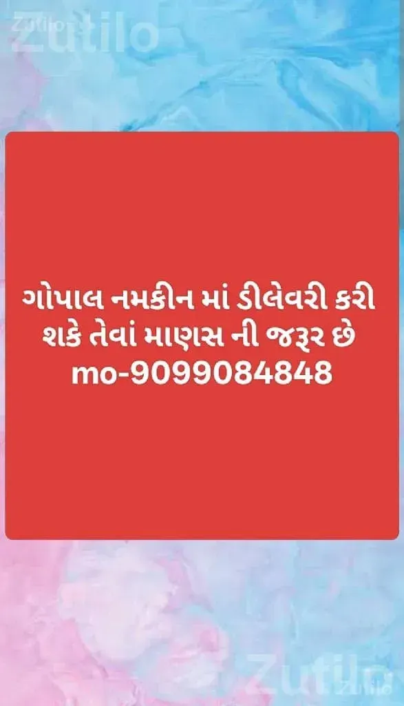 Delivery Staff Needed for Gopal Namkeen - ડ્રાઇવર / ડિલિવરી - રાજકોટ શહેર - Image 2