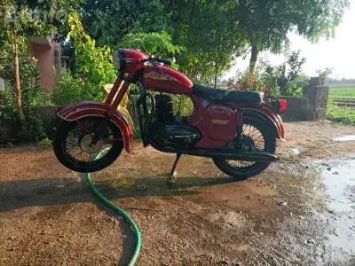 Old Model Jawa Classic Motorcycle