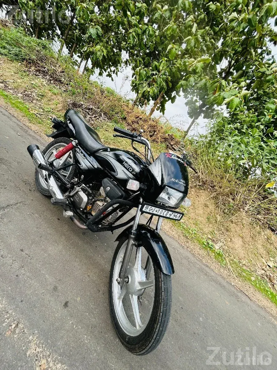 Black Hero Splendor Commuter Motorcycle - બાઇક્સ - ભાણવડ - Image 2