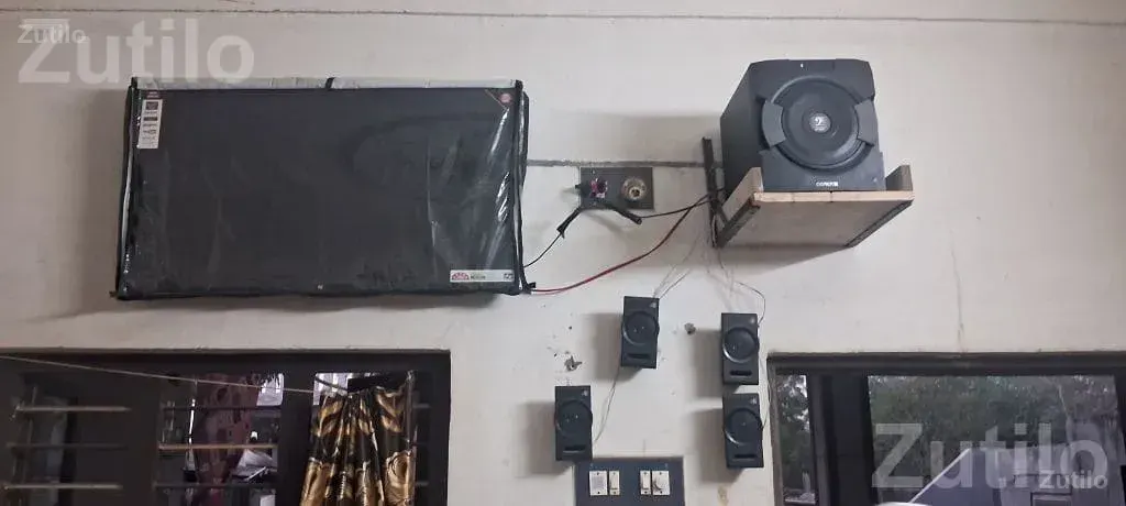 Wall Mounted TV with Speaker Setup - TVs - Unjha - Image 3