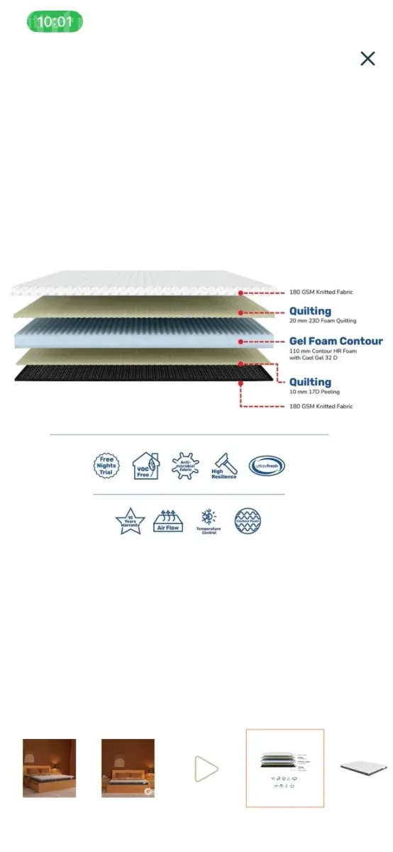 Mattress Queen Size 72*60 - Beds & Mattresses - Vadodara City - Image 2