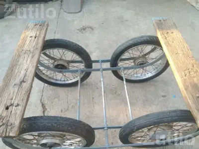 Heavy Handcart Frame with 4 Splendor Wheels