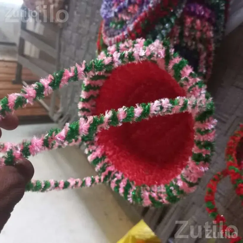 Handmade Wool Covered Baskets in Multiple Colors - Art & Craft Supplies - Botad - Image 5