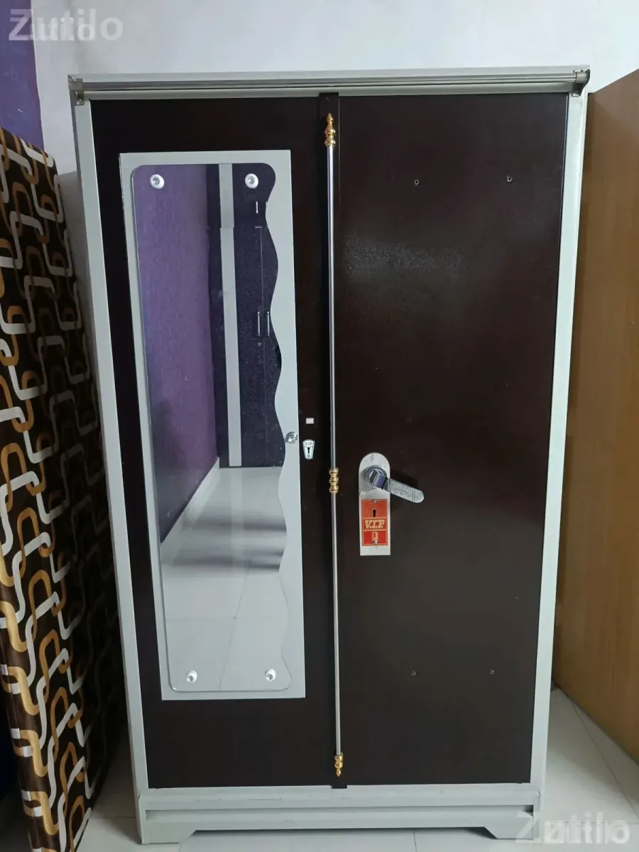 Steel Wardrobe Cupboard with Lock and Shelves - Cupboards & Storage - Surat City - Image 3