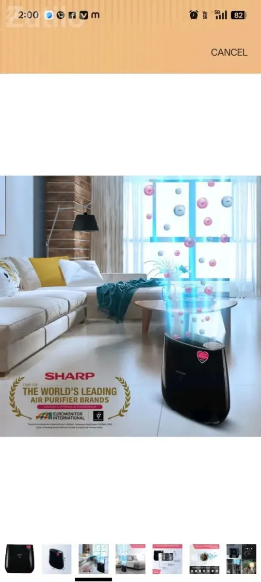 Sharp FP-JA30M-B Air Purifier with HEPA Filter - અન્ય ઘરેલુ ઉપકરણો - વેરાવળ - Image 5