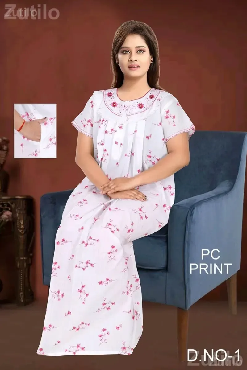 Women’s Printed Nighty XXL - મહિલાઓના કપડા - રાણપુર - Image 5