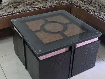 Center Table with 4 seatings & 4 storage (1 year old,Best condition) Center Table with 4 seatings & 4 storage (1 year old,Best condition)