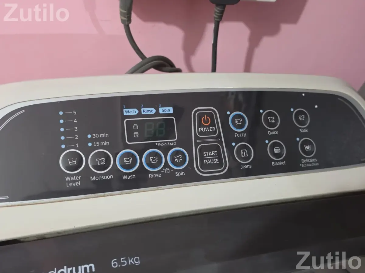 Only 18 months use samsung 6.2 kg washing Machine tip top condition urgent sell at Prabhatchok ahemdabad - વોશિંગ મશીનો - અમદાવાદ શહેર - Image 3