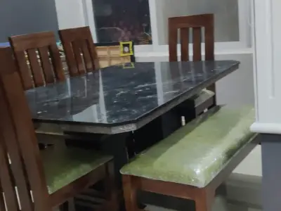Marble top dining table Marble top dining table