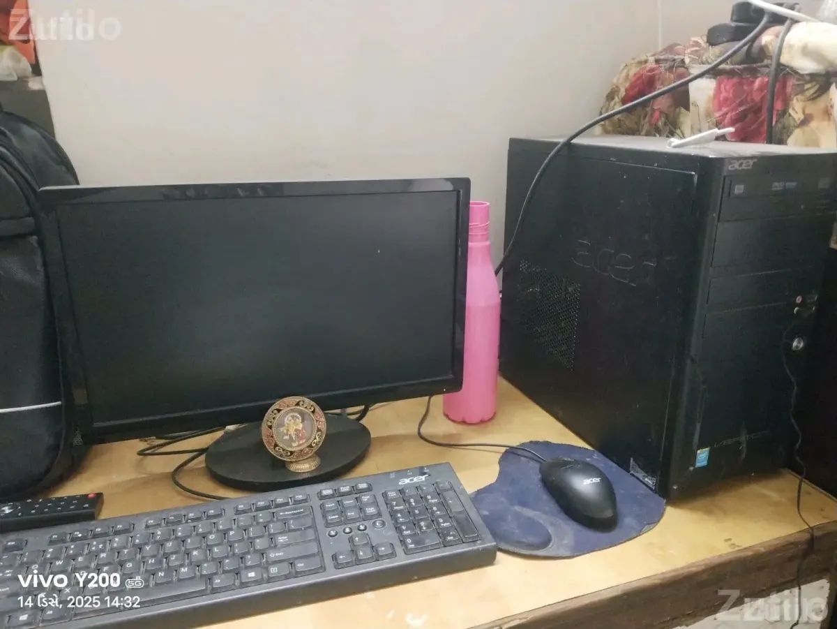 Acer Desktop Computer Set with CPU - લેપટોપ અને કમ્પ્યુટર - અમરેલી - Image 3