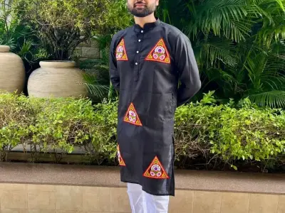 Navratri Special Men's Kurta Pajama Set Navratri Special Men's Kurta Pajama Set