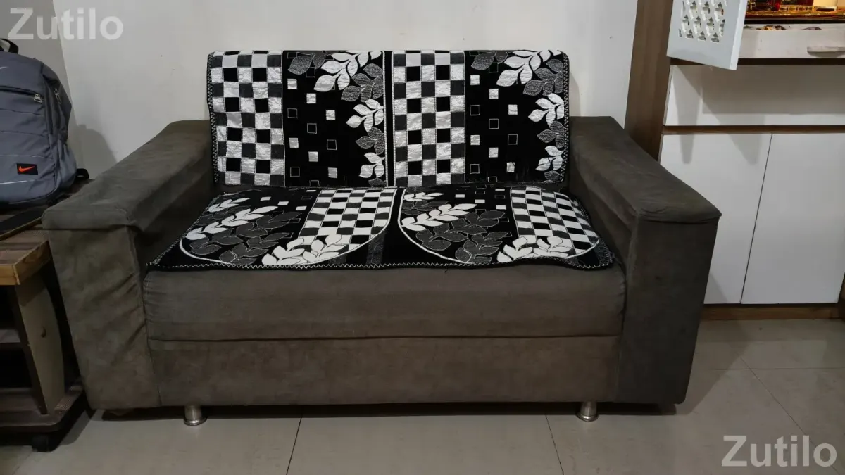 Sofa 3*2 and 1 glass table - Sofa Sets & Couches - Ahmedabad City - Image 2